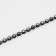 Rhinestones on threads, with holography, 4 mm, 9 ± 1 m, black color