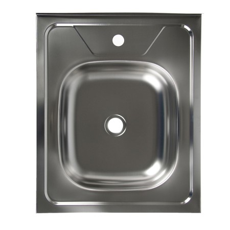 Kitchen sink "Vladix", invoice, without siphon, 50x60 cm, stainless steel 0.4 mm