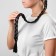 A braid on the elastic band "burning brunette", length 66 cm