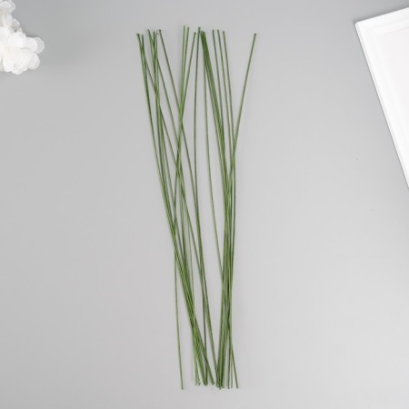 Wire for creativity D 1.20 mm, length 36 cm, unitary enterprise. 20 pcs, col. green
