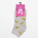 Women's socks "Banans", gray color, size 23-25