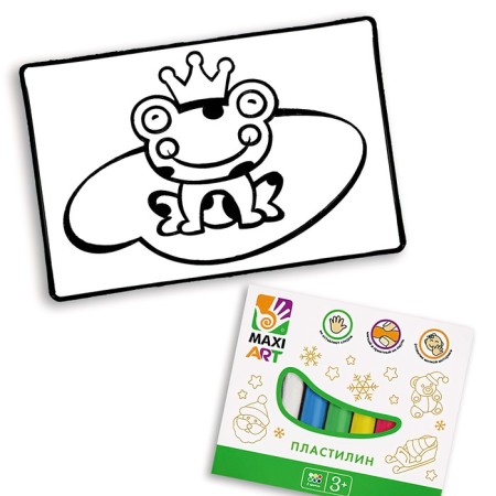 Pictile Plasticine "Frog", 10 × 15 cm-2