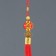 Plastic suspension, textiles "Chinese flashlight with a knot of happiness" red 3x3x31 cm