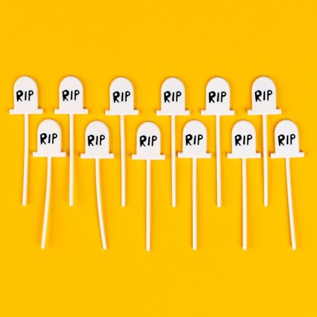 Halloween skewers, 12 pieces in a set, white color-1