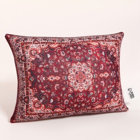 Pillow - anti -stress "carpet", burgundy-2