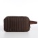 Lightning cosmetic bag, external pocket, brown color
