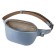 Waist bag, lightning department, adjustable belt, blue color - mother of pearl