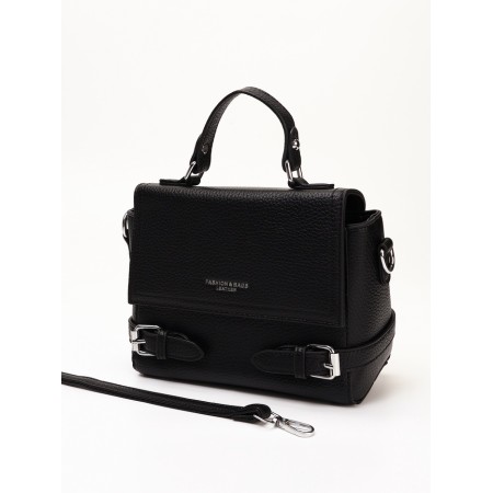 Women's bag, 22*11*17, lightning department, belt long, black-5