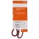 Office scissors 19 cm, plastic handles with rubber inserts