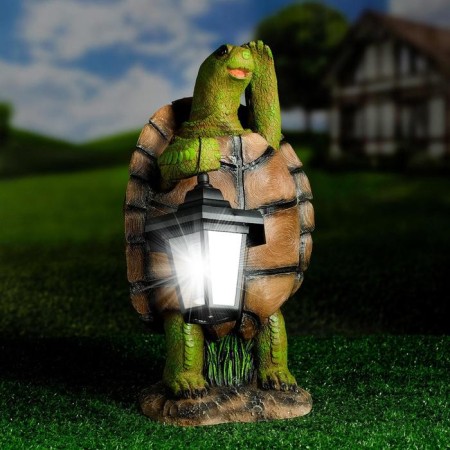 Garden Light "Turtle with a Lantern" 20x18x37cm