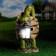 Garden Light "Turtle with a Lantern" 20x18x37cm