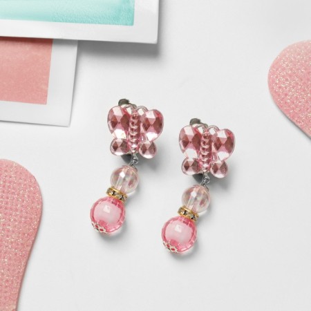 Clips children's "chosen" butterfly with beads, color mix