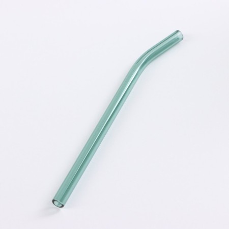 A glass glass with a lid and a pipe "Wine Verde", 350 ml, green color-9
