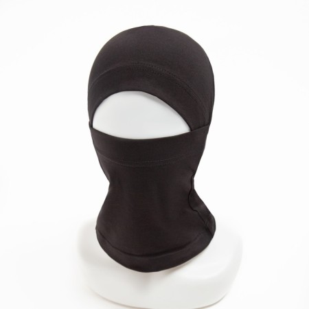 Balaclava plain minaku, black color, rr One size