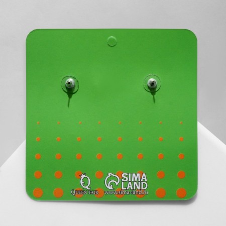 Acrylic Ufo Earrings Alien, Colored in Silver-4