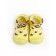 Botins-knees children's first step animals with a breathing sole, size 24, yellow color