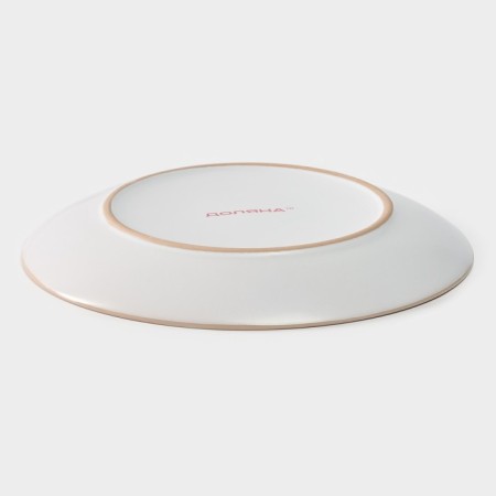 Board ceramic dessert shade "Vanilla", d = 19.5 cm, white color-2