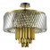 Ceiling Ceiling ST LUCE. SL1635.302.09. Nari. 9x40 watts, E14, 55x55x54 cm, brass color