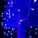Garland "fringe" 4 × 0.6 m, IP44, transparent thread, 180 LED, glow blue, white flicker, 220 V