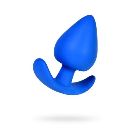 Anal plug Toyfa A-Toys, silicone, blue color, 8.3 cm, d = 4.1 cm