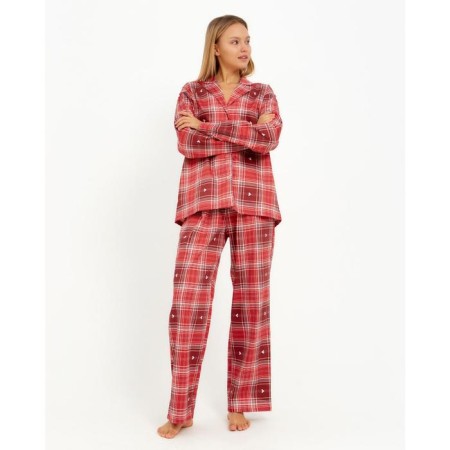 Пижама (рубашка, брюки) женская KAFTAN Red, р. 40-42-5
