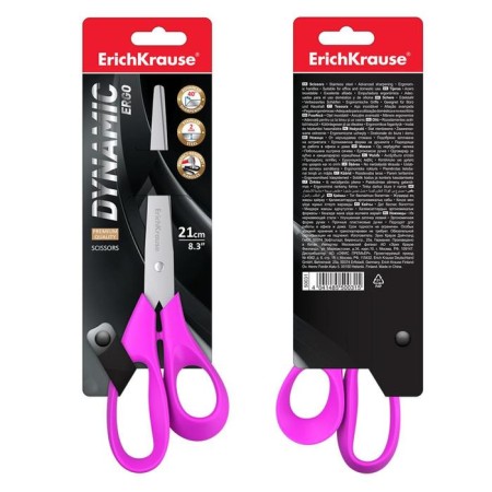 Scissors Erichkrause Dynamic, 21 cm, mix-4