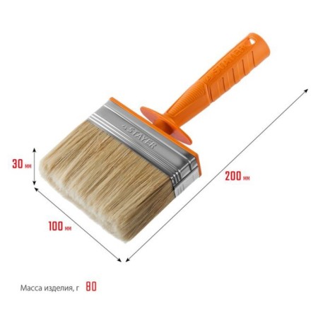 Brush Maclovice Stayer Universal mini, mixed bristles, plastic case, 3x10 cm-2