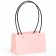 Bag for flowers pink moisture -resistant, 22 x 10.5 x 13.5 cm