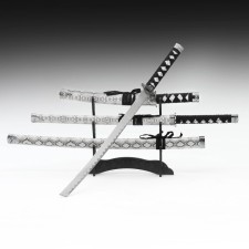 Suv. Product Katana 3V1 on a stand, scabbard leatherette, gray snake 47/70/89cm