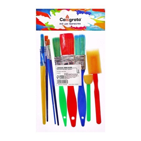 Set of brushes, 9 pieces, mix-2