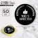 A set of stickers for the business "100 % quality", 4 x 4 cm - 50 pcs.