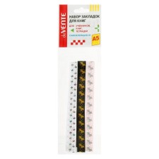 Labels laass with adhesive edge for A5, Devente format. Glitter Unicorn, 12 x 290 mm, for books A5, 3 wide bilateral ribbons