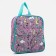 A backpack with a zipper, external pocket, pink color