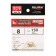 Hooks Kujira Universal 150, GO color, No. 8, 10 pcs.