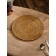 Rug -launched lane round rattan, 30x30x0.5 cm