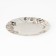 Porcelain dinner lunch share "Festive mood", D = 25.5 cm, white color