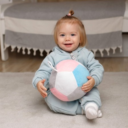 Soft toy "Ball" Football 1, with a rattle inside-3