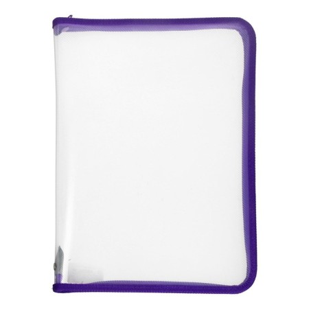 Plastic folder A4, 325 x 230 x 25 mm, lightning around, calligrata "office", PM-A4-01, 0.5 mm, transparent, purple-2