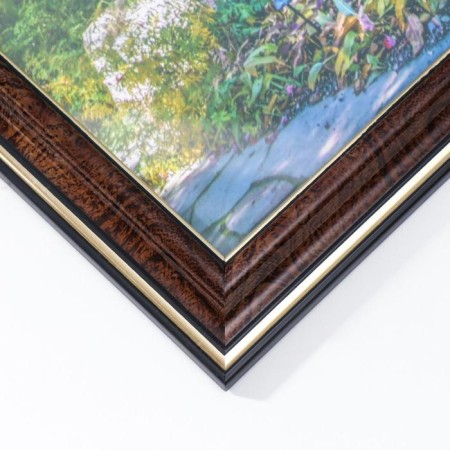 Photo frame 30x40 (282r) Dark walnut with gold (plastic screen)-2