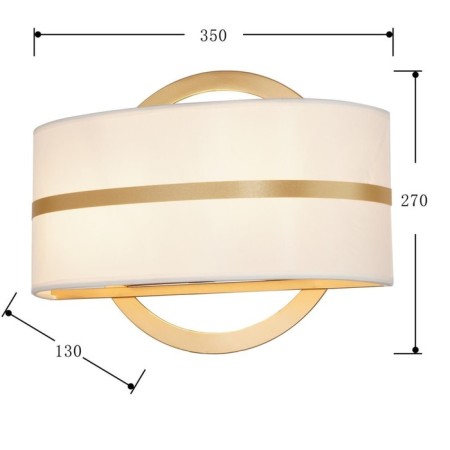 Wall lamp Mateo 350 mm, 130 mm, E14 80W-2
