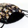 Bag for shoes on the lace, black color