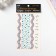 Sticker of rhinestone plastic "River" Blue 22.5x11.5 cm