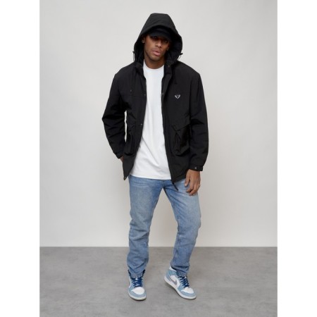 Male spring jacket, size 52, black color-6