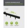 Cornice profile aluminum Facile Standard 320 cm, black color