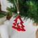 New Year's suspension "New Year's deer", red color