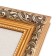 Photo frame plastic 40x40 cm, gold (plastic screen)