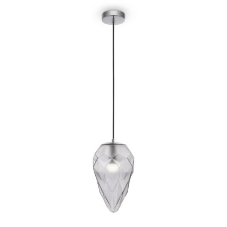 Suspension lamp Maytoni P052PL-01GR, E27, 1x40 W, 180x180x1500 mm, Chrome