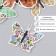 Butterflies cardboard "newspaper" set 12 pcs h = 4-10 cm on magnet