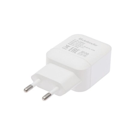 Network charger Defender EPA-13, 2 USB, 2.1 a, white-1