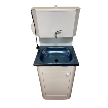 Washbuilder "Dachny", with EVN, 1200 W, stainless sink, crane metal, 30 l, white-1